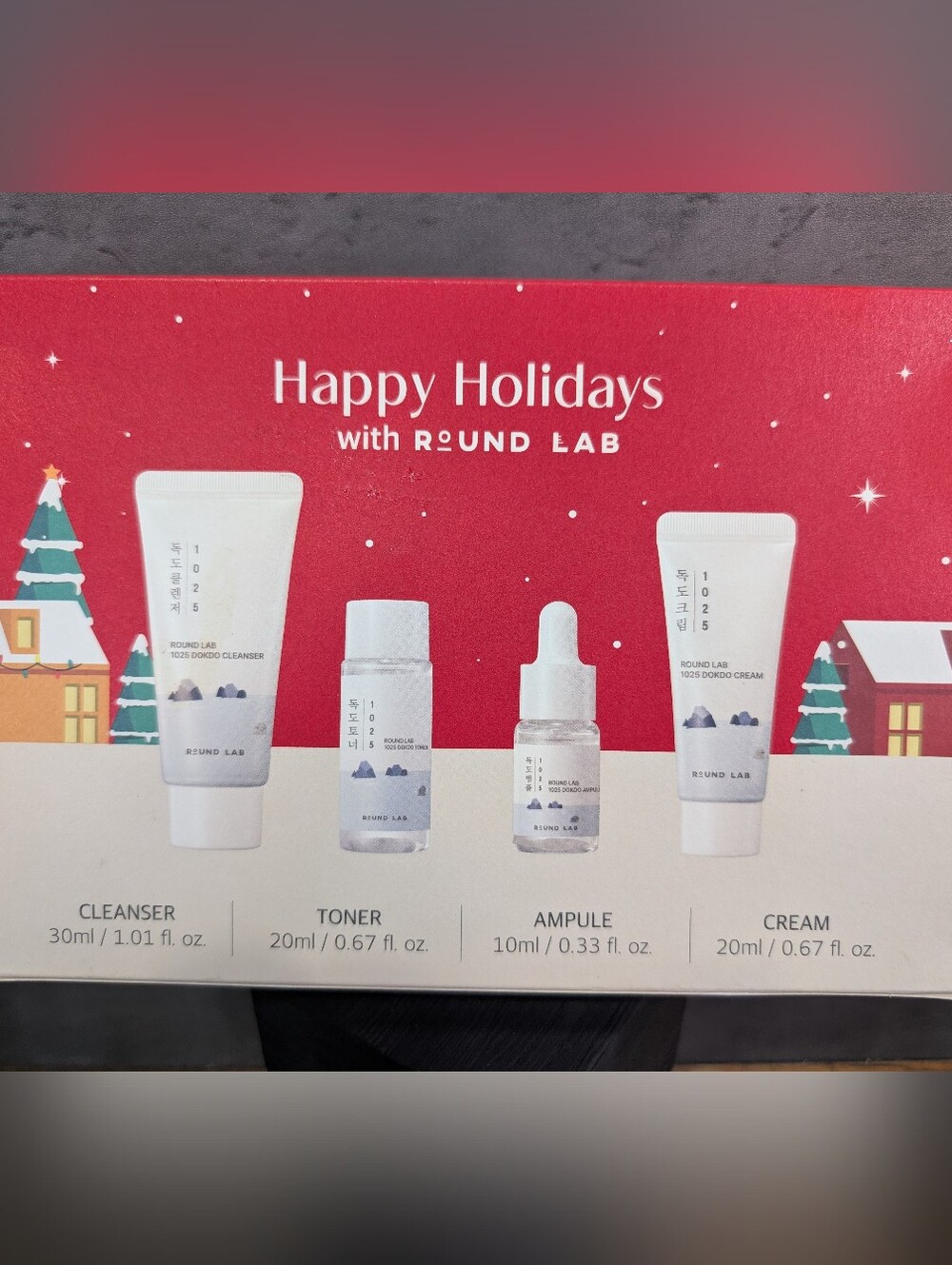Round Lab 1025 Dokdo Trial Kit 4 Piece Korean Skincare Set